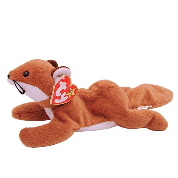 Vintage 1996 TY Beanie Babies Sly The Red Fox with Tags 9" Security Toy Kid Baby - Picture 2 of 10